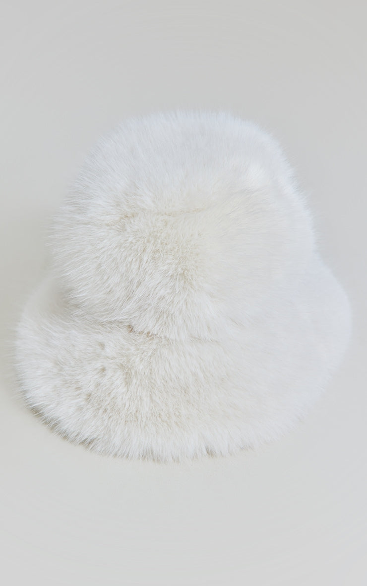 Chocolate Faux Fur Fluffy Bucket Hat Next Day Delivery Before 10 pm