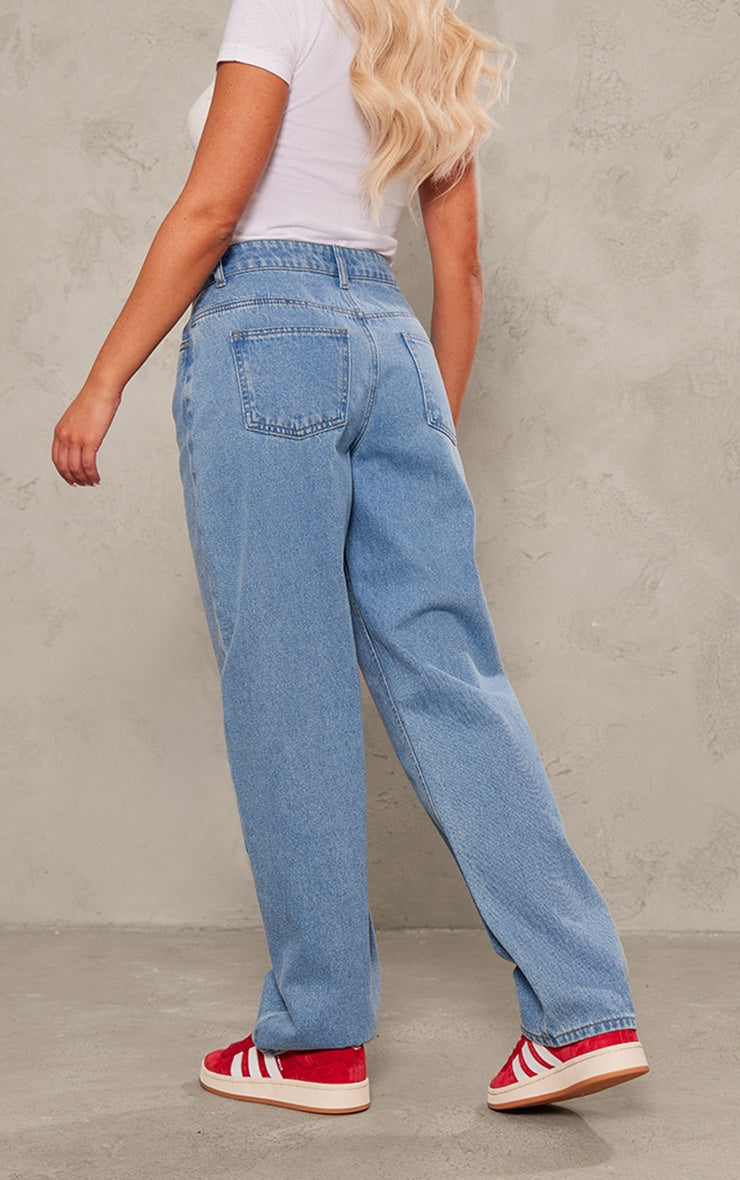 Light Blue Basic Straight Leg Jeans Next Day Delivery Before 10 pm