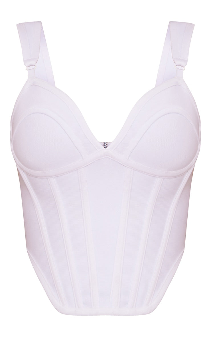 Next Day Delivery Before 10 pm Black Bandage Dip Hem Bust Cup Corset