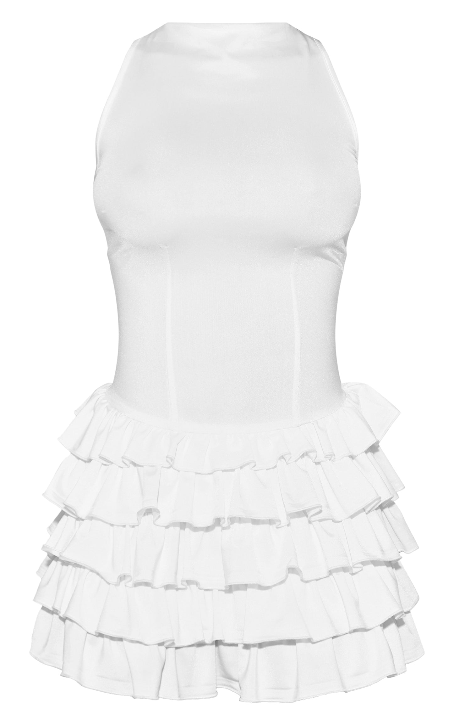 https://cdn-img.prettylittlething.com/d/6/0/6/d606852095eeab681a8961a3aa2eb685bf2d7e88_CNJ6181_5_white_slinky_frill_hem_micro_mini_dress.jpg