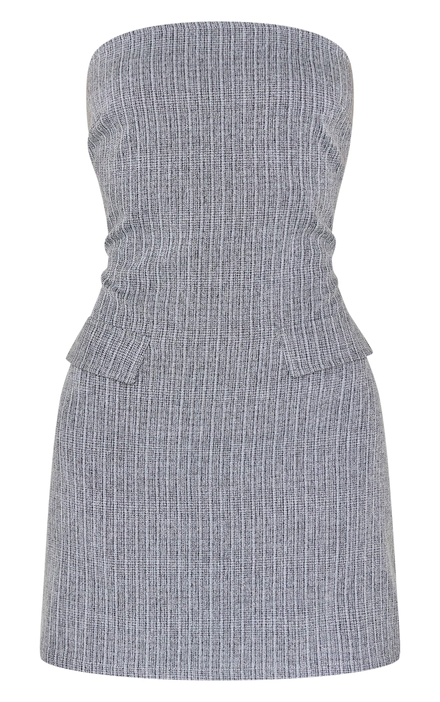 Chocolate Twill Bandeau Shift Dress Next Day Delivery