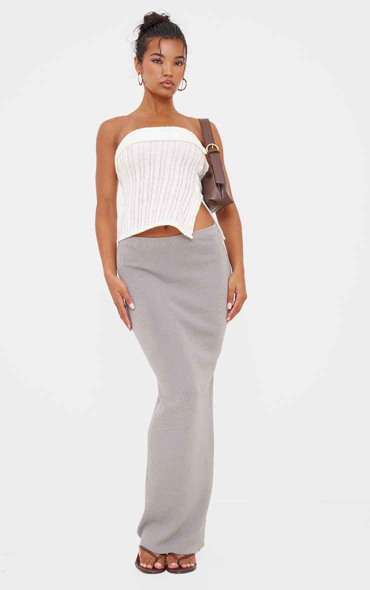 Black Fine Knit Maxi Skirt Next Day Before 10 PM