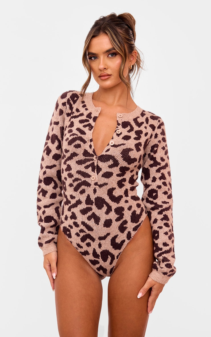 Next Day Delivery Before 10 pm Ash Grey Soft Knit Button Up Bodysuit