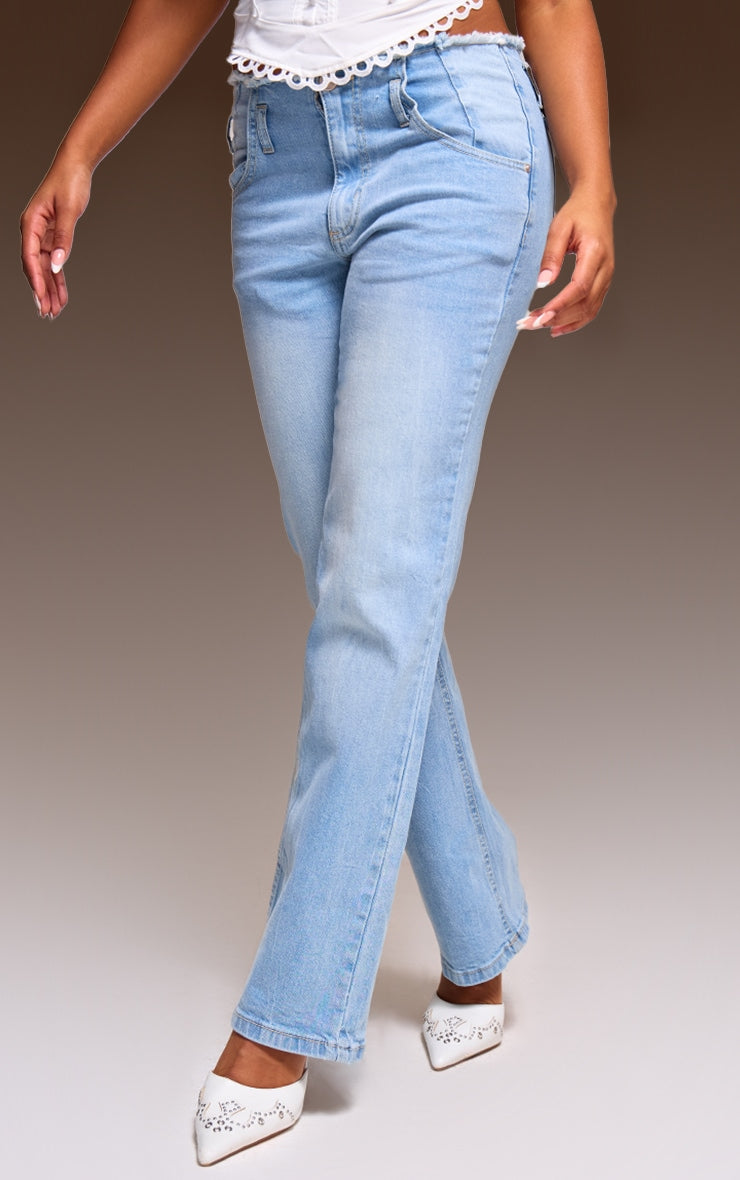 Vintage Wash Frayed Hem Relaxed Fit Jeans Next Day Delivery Before 10 pm