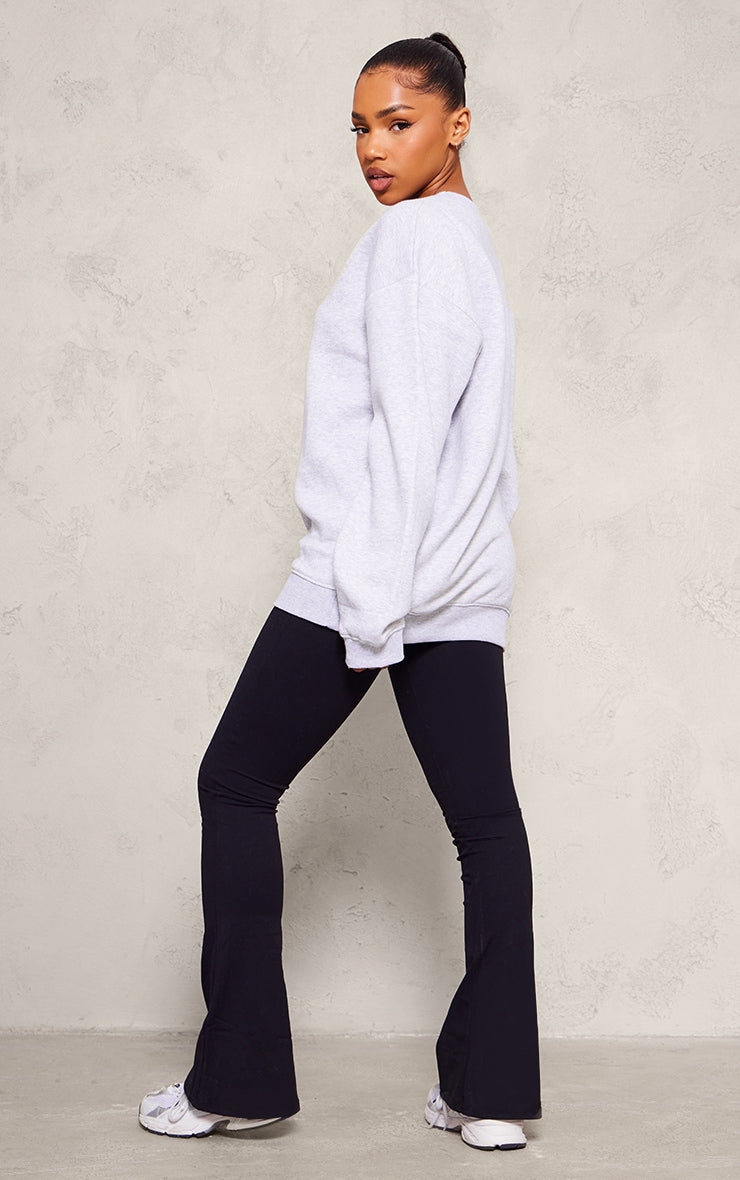 Next Day Delivery Before 10 PM Ash Grey Oversized Fit Sweatshirt