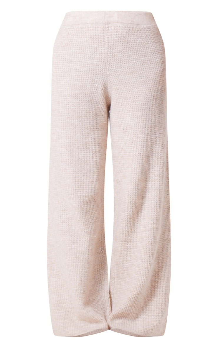 Sand Textured Knitted Trousers Next Day Delivery Before 10 pm