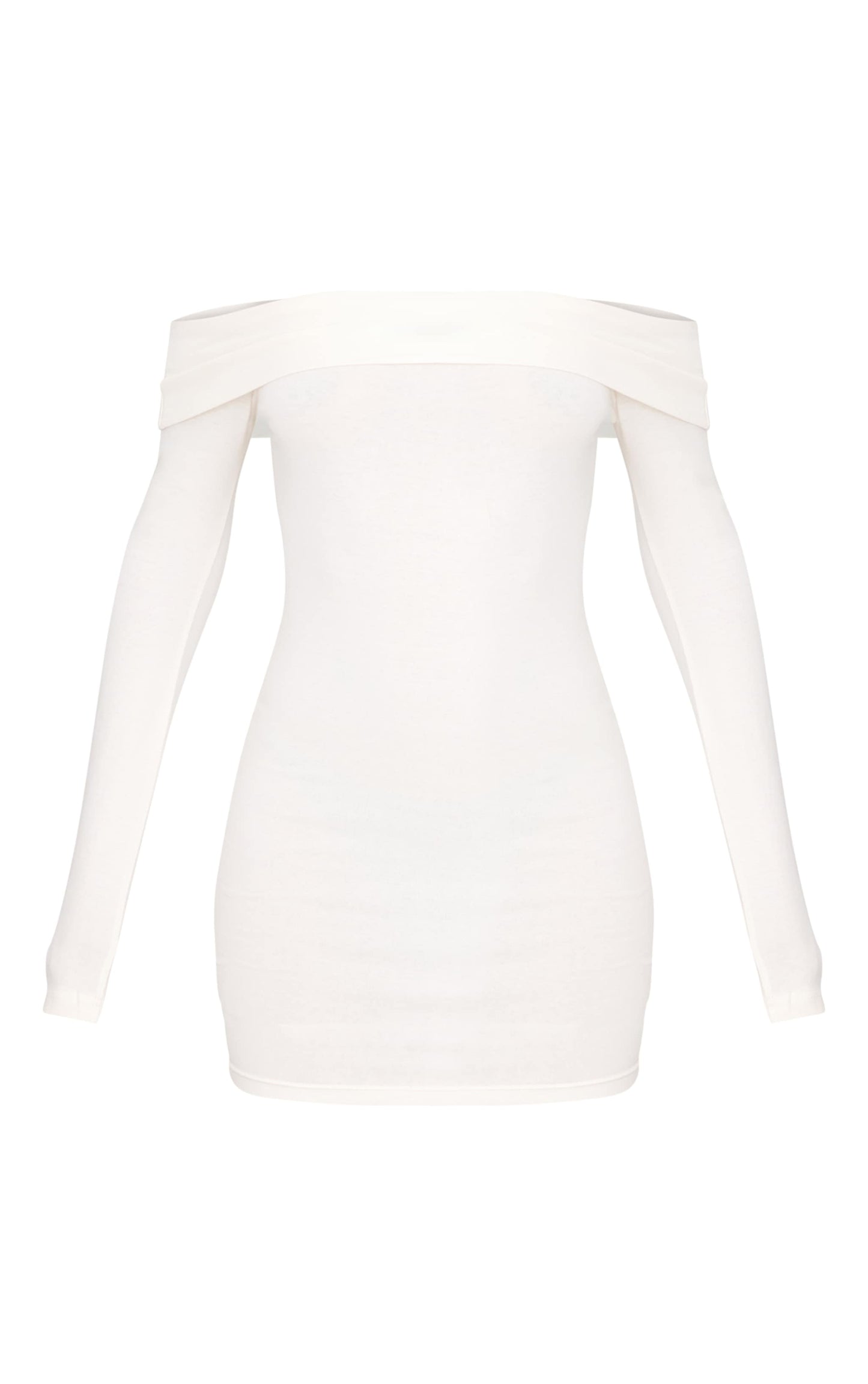 Black Cotton Bardot Fold Over Mini Dress Next Day Delivery Before 10PM