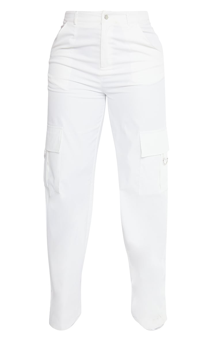 Next Day Delivery Before 10 pm Shape Stone Buckle Detail Cargo Wide Leg Trousers