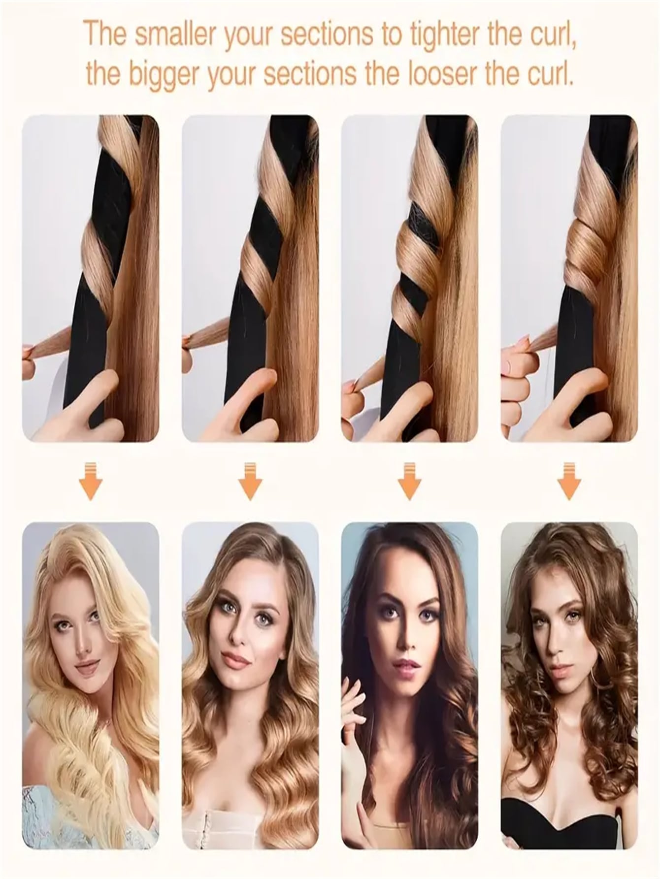 Heatless Curling Rod Headband For Long Hair Rollers For Women, Hair Overnight Curl Wrap Heatless Hair Curling Wrap Kit, Lazy Hair Curler With Scrunchies Hair Claw Clips 1set