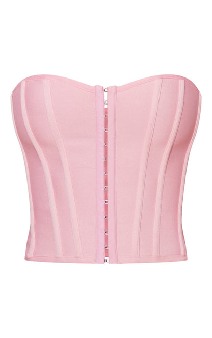 Next Day Delivery Before 10 PM Lilac Bandage Hook And Eye Structured Corset