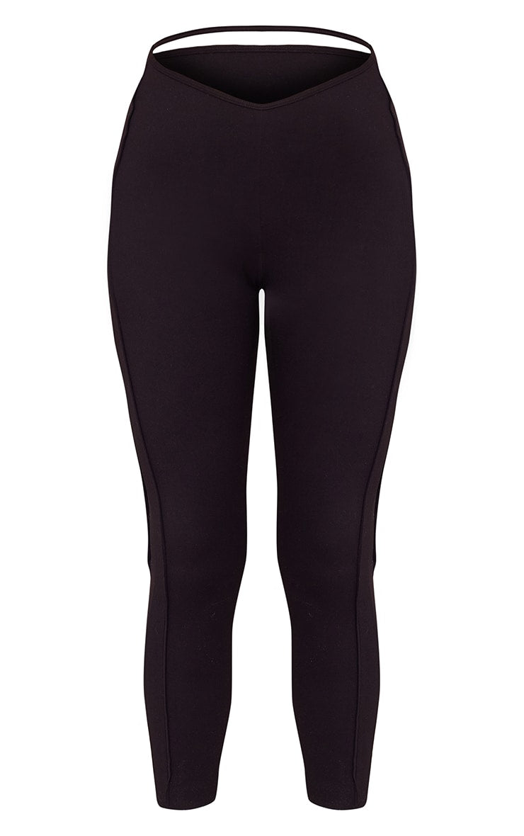 Next Day Delivery Before 10 PM Charcoal Sculpt Strappy Gym Leggings: Enhance Your Workout Wardrobe