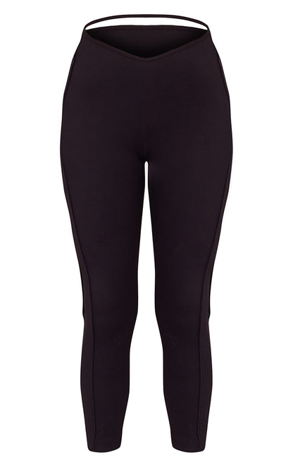 Next Day Delivery Before 10 PM Charcoal Sculpt Strappy Gym Leggings: Enhance Your Workout Wardrobe