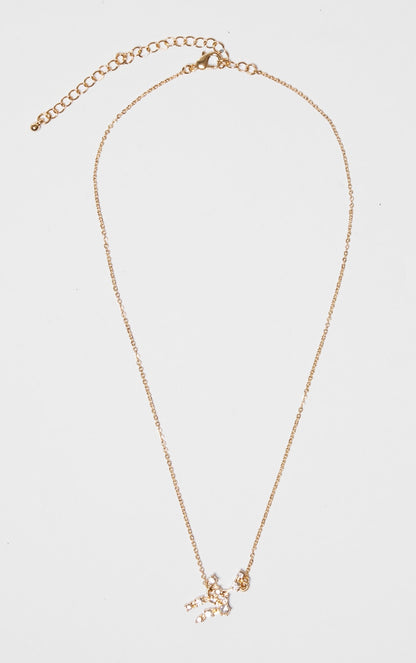 Gold Plated Gemini Celestial Necklace