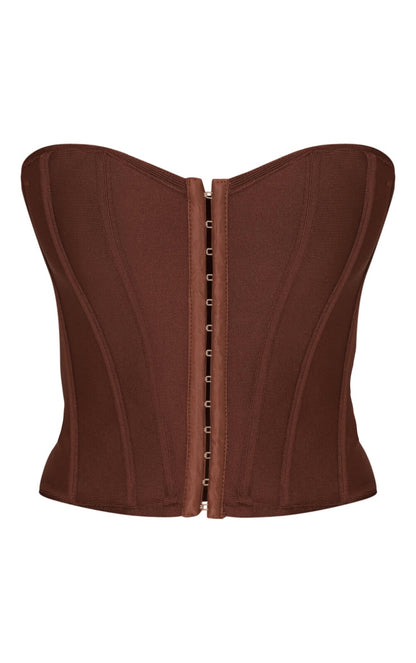 Next Day Delivery Before 10 PM Lilac Bandage Hook And Eye Structured Corset