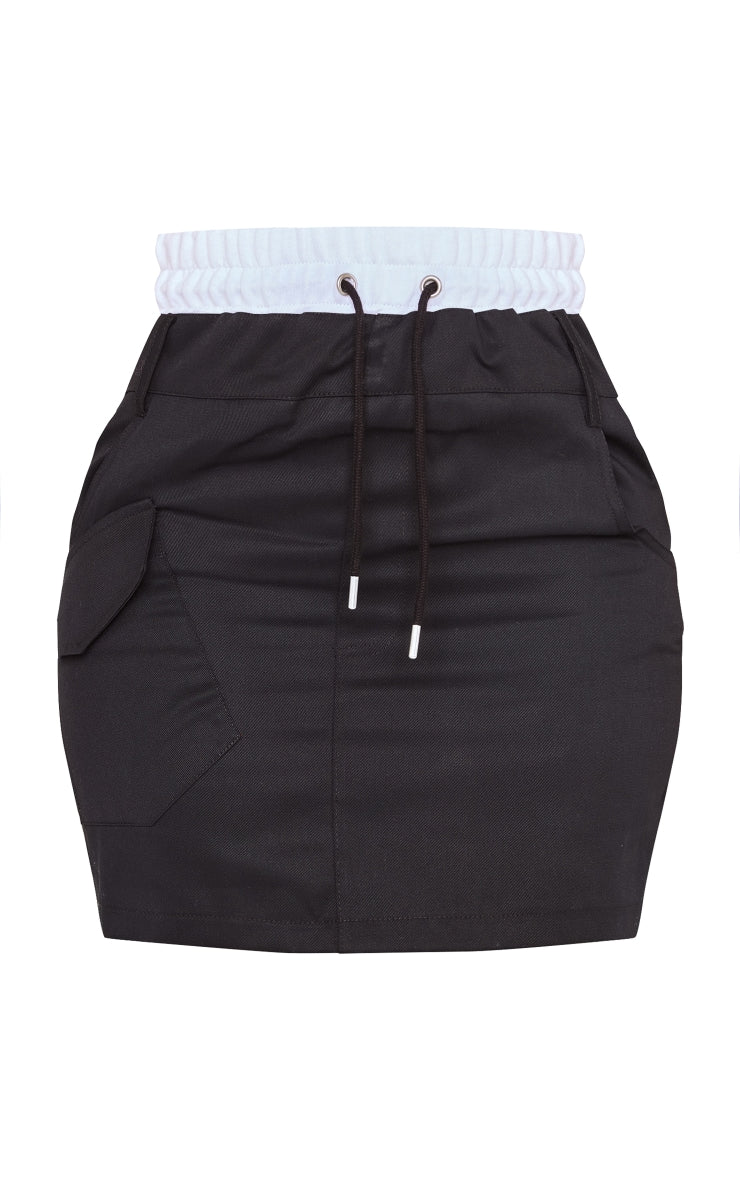 Next Day Delivery Before 10pm Shape Stone Boxer Waistband Detail Mini Skirt