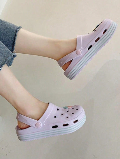 Comfortable Hollow Out EVA Slipper: Anti-Skid Thick Soled Sandals for Daily Wear and Summer Fun