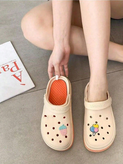 Comfortable Hollow Out EVA Slipper: Anti-Skid Thick Soled Sandals for Daily Wear and Summer Fun