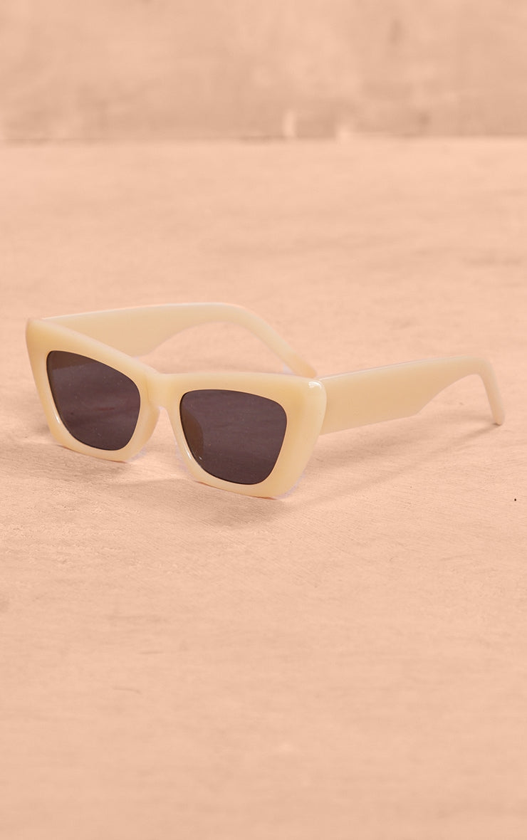 Next Day Delivery Before 10PM Lemon Chunky Cat Eye Retro Sunglasses