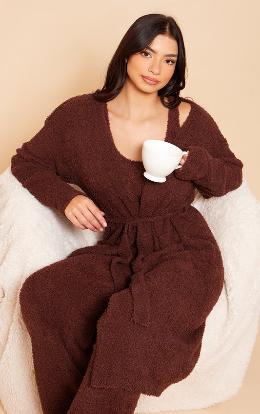 Next day delivery before 10pm Coffee Cosy Dressing Gown