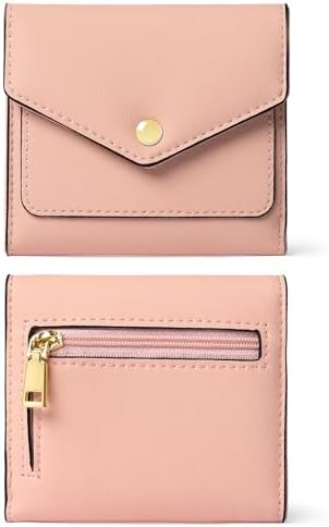 Next Day Delivery Before 10PM RFID Blocking Leather Compact Bi-fold Women's Purse