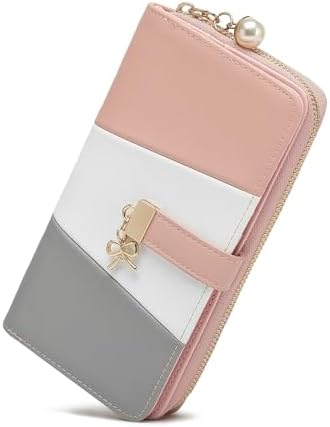 Next Day Delivery Before 10PM Miss Lulu Women's Multiple Compartment Leather Purse - Stylish and Practical Organiser for Your Essentials