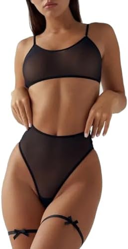 Next Day Delivery Before 10PM  See-Through Brassiere: Breathable and Ultra-Thin Women's Bra and Knicker Set