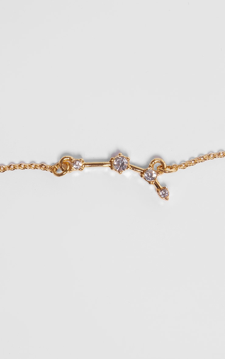 Gold Plated Libra Celestial Necklace