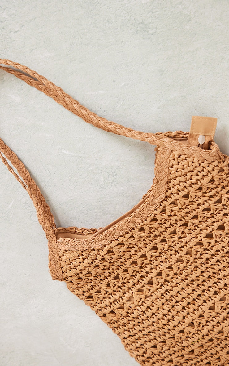 Next Day Delivery Before 10 PM Beach Chic: Natural Raffia Tote Bag for Summer Adventures