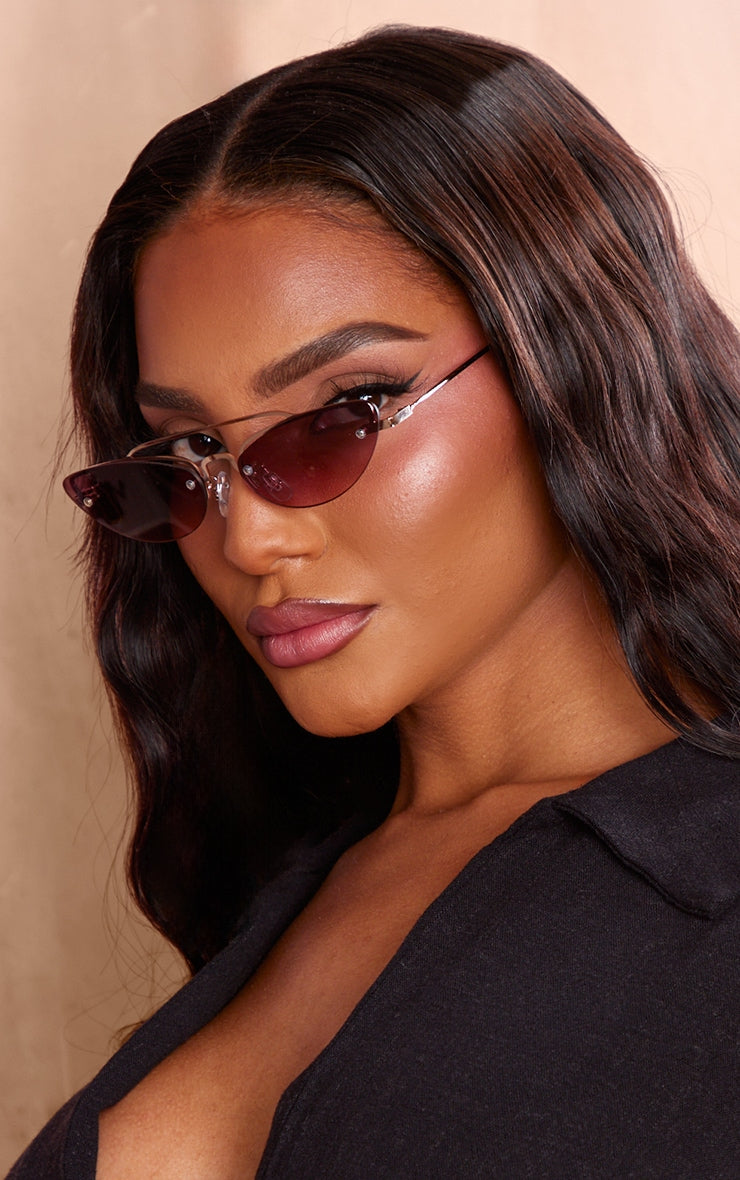 Next Day Delivery Before 10PM Gold Retro Cat Eye Aviator Sunglasses