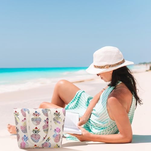 Next Day Delivery Before 10PM FAVORTALK Beach Shoulder Canvas Handbag - Stylish and Practical for Shopping and Sunbathing