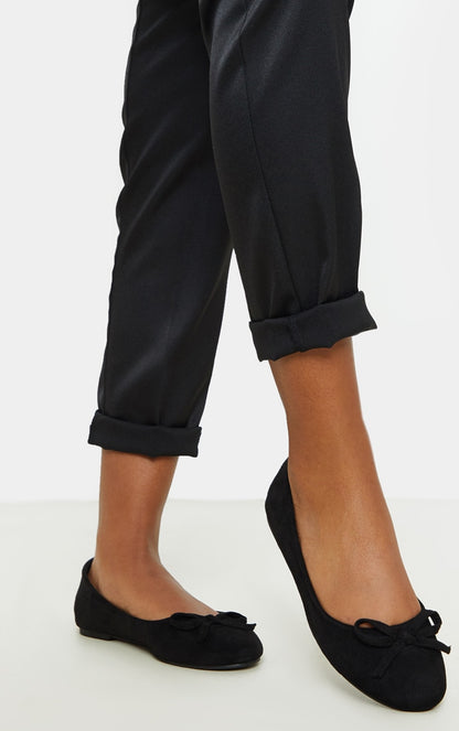 Next Day Delivery Before 10 PM Chic and Classic: Black Round Toe Ballet Flats