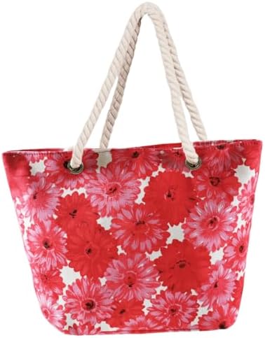 Next Day Delivery Before 10PM FAVORTALK Beach Shoulder Canvas Handbag - Stylish and Practical for Shopping and Sunbathing