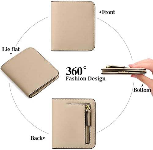 Next Day Delivery Before 10PM RFID Blocking Leather Compact Bi-fold Women's Purse