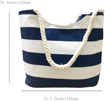 Next Day Delivery Before 10PM FAVORTALK Beach Shoulder Canvas Handbag - Stylish and Practical for Shopping and Sunbathing