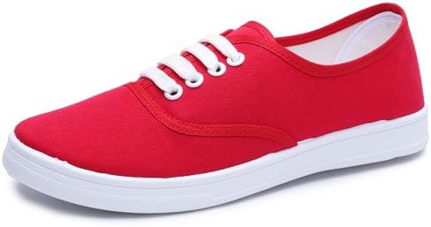 Next Day Delivery Before 10PM Women Low Cut Canvas Lace-up Classic Casual Tennis Shoes Fashion Sneakers