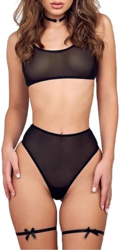 Next Day Delivery Before 10PM  See-Through Brassiere: Breathable and Ultra-Thin Women's Bra and Knicker Set