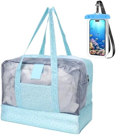 Next Day Delivery Before 10PM GOZINA Waterproof Beach Bag - Sandproof with Multiple Compartments, Lightweight Design