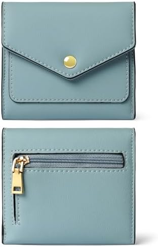 Next Day Delivery Before 10PM RFID Blocking Leather Compact Bi-fold Women's Purse