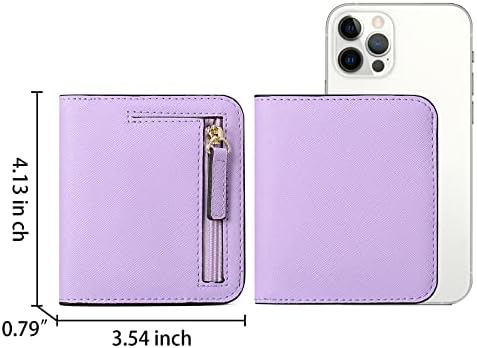 Next Day Delivery Before 10PM RFID Blocking Leather Compact Bi-fold Women's Purse