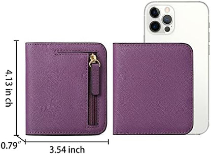 Next Day Delivery Before 10PM RFID Blocking Leather Compact Bi-fold Women's Purse