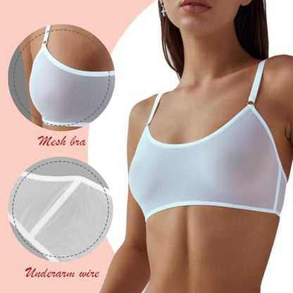 Next Day Delivery Before 10PM  See-Through Brassiere: Breathable and Ultra-Thin Women's Bra and Knicker Set