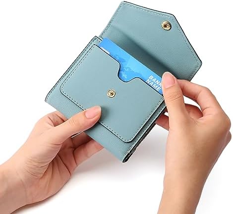 Next Day Delivery Before 10PM RFID Blocking Leather Compact Bi-fold Women's Purse