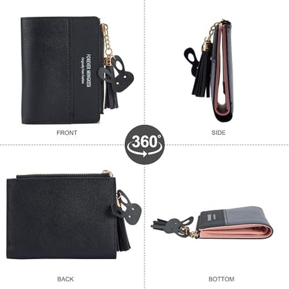 Next Day Delivery Before 10PM Trendy Bototack Wallet for Ladies: Stylish Leather with Tassels