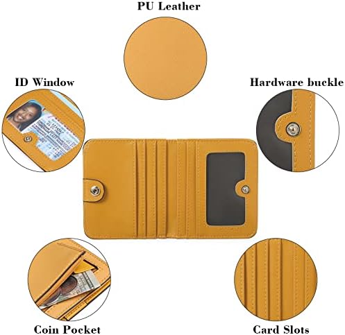 Next Day Delivery Before 10PM RFID Blocking Leather Compact Bi-fold Women's Purse