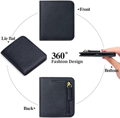 Next Day Delivery Before 10PM RFID Blocking Leather Compact Bi-fold Women's Purse