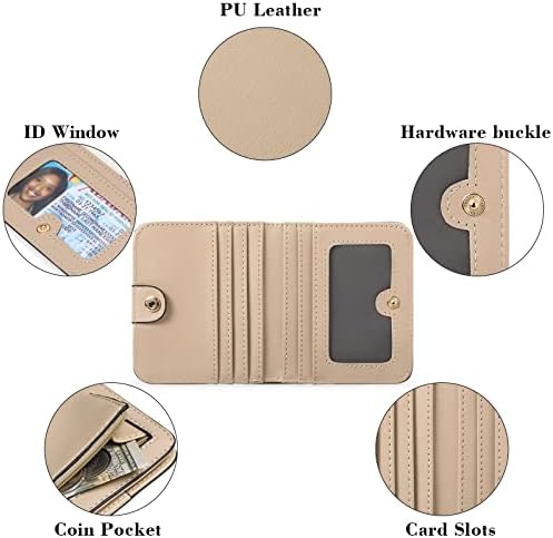 Next Day Delivery Before 10PM RFID Blocking Leather Compact Bi-fold Women's Purse