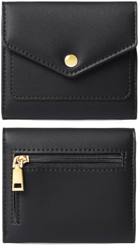 Next Day Delivery Before 10PM RFID Blocking Leather Compact Bi-fold Women's Purse