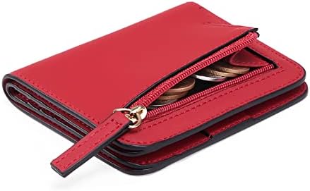 Next Day Delivery Before 10PM RFID Blocking Leather Compact Bi-fold Women's Purse