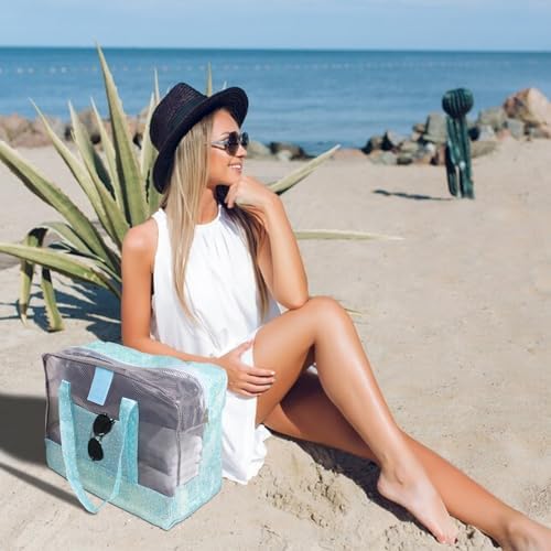 Next Day Delivery Before 10PM GOZINA Waterproof Beach Bag - Sandproof with Multiple Compartments, Lightweight Design