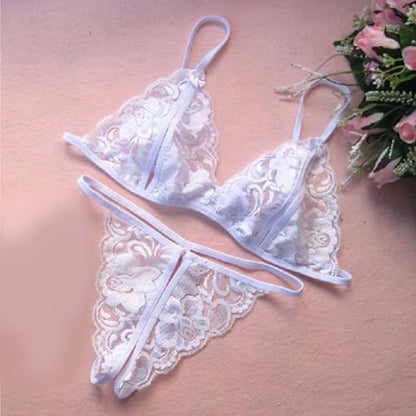 Next Day Delivery Before 10PM KFLY Women's Lingerie Set - Lace Panty and Babydoll Combo